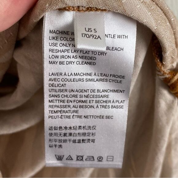 Anthropologie | Maeve | Windham Orange Animal Print Blouse Size Small - Picture 8 of 9